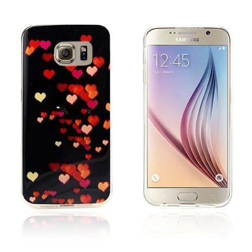 Westergaard Samsung Galaxy S6 Edge Suojakuori Värikkäät Sydämet