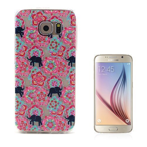 Westergaard Samsung Galaxy S6 Suojakuori Kukat Ja Norsu