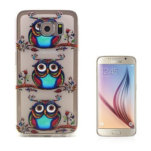 Westergaard Samsung Galaxy S6 Suojakuori Läpinäkyvä Värikkäät Pöllöt