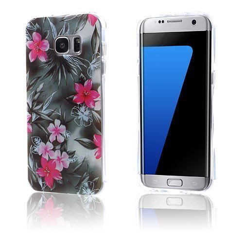 Westergaard Samsung Galaxy S7 Edge Ilmatyyny Tpu Kuori Punaiset Kukat