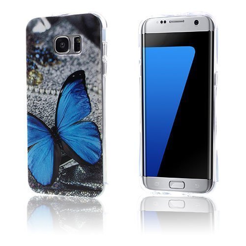 Westergaard Samsung Galaxy S7 Edge Ilmatyyny Tpu Kuori Sininen Perhonen