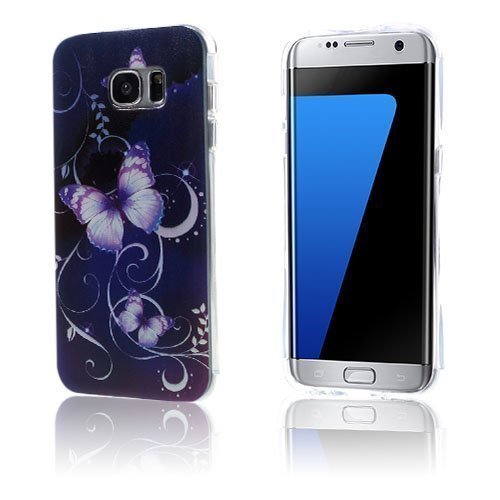 Westergaard Samsung Galaxy S7 Edge Ilmatyyny Tpu Kuori Violetit Perhoset