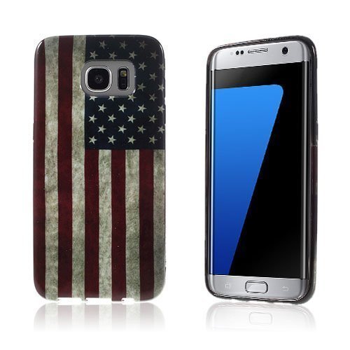 Westergaard Samsung Galaxy S7 Edge Kuori Vanhanaikainen Amerikan Lippu