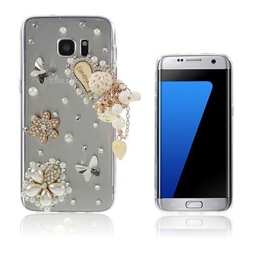Westergaard Samsung Galaxy S7 Edge Tekojalokivi Kuori Kukkasydän