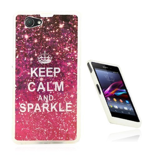 Westergaard Sony Xperia Z1 Compact Suojakuori Kuuma Pinkki Keep Calm And Sparkle