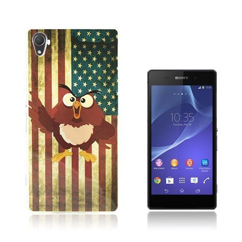 Westergaard Sony Xperia Z2 Suojakuori Pöllö Ja Usa:N Lippu