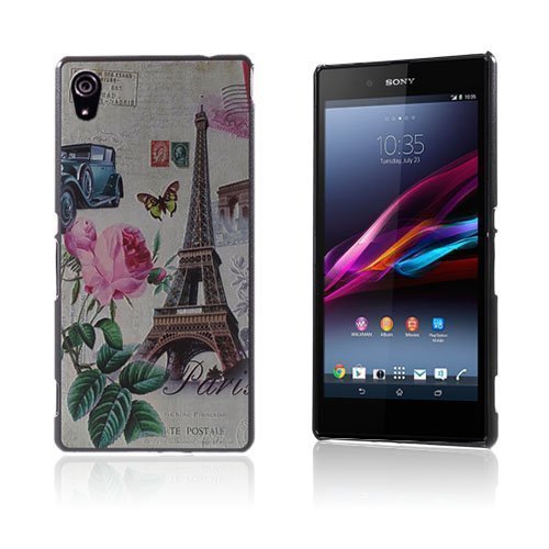 Westergaard Sony Xperia Z3+ Suojakuori Kukat Ja Eiffel Torni