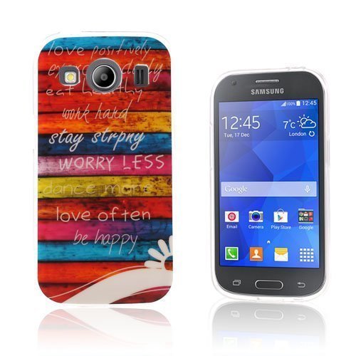 Westergaard Tpu Kuori Samsung Galaxy Ace 4 Puhelimeen Värikkäät Raidat