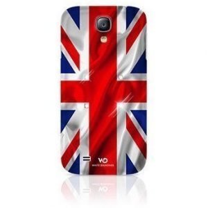 White Diamonds Flag Case UK for Samsung Galaxy S4