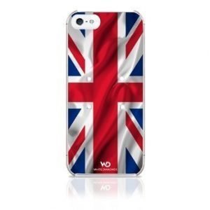 White Diamonds Flag Case UK for iPhone 5
