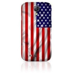 White Diamonds Flag Case USA for Samsung Galaxy S4