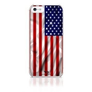 White Diamonds Flag Case USA for iPhone 5