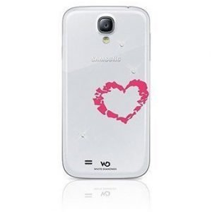 White Diamonds Lipstick Heart Case for Samsung Galaxy S4 Red