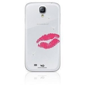White Diamonds Lipstick Kiss Case for Samsung Galaxy S4 Red