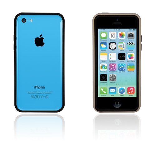 White Edge Musta Iphone 5c Bumper