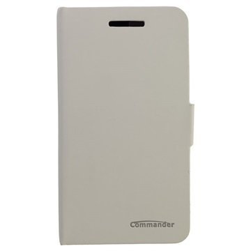 Wiko Rainbow Commander Smart Book Wallet Case White