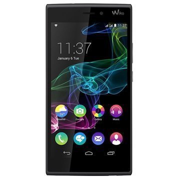 Wiko Ridge Fab 4G 16 Gt Mustaharmaa