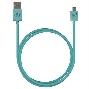 Wiko USB / MicroUSB Kaapeli 1m Turkoosi