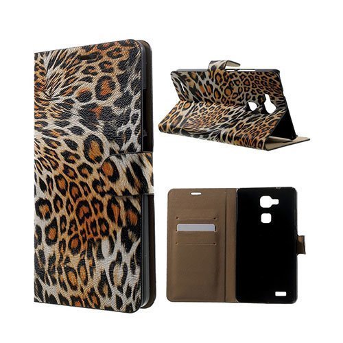 Wildlife Huawei Ascend Mate7 Suojakotelo Oranssi Leopardi