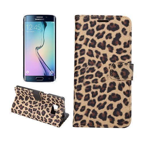 Wildlife Samsung Galaxy S6 Edge Plus Nahkakotelo Khaki