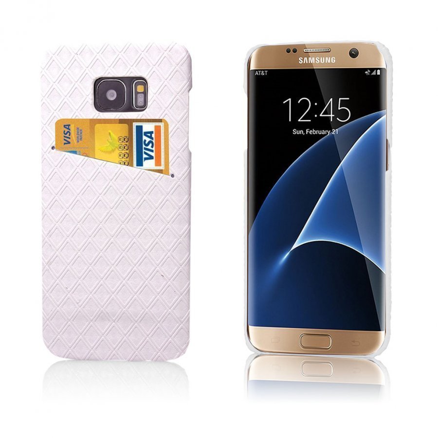 Wilmann Samsung Galaxy S7 Edge Suojaava Kuori Valkoinen