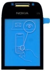 Window Näyttö glass Nokia E75 musta Alkuperäinen