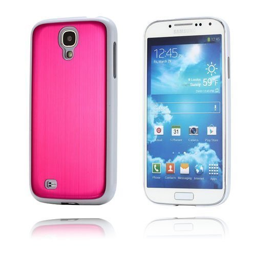 Wire Metal Pinkki / Valkoinen Samsung Galaxy S4 Suojakuori