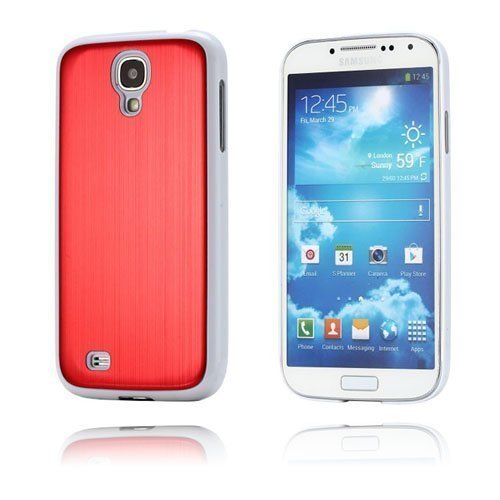 Wire Metal Punainen / Valkoinen Samsung Galaxy S4 Suojakuori