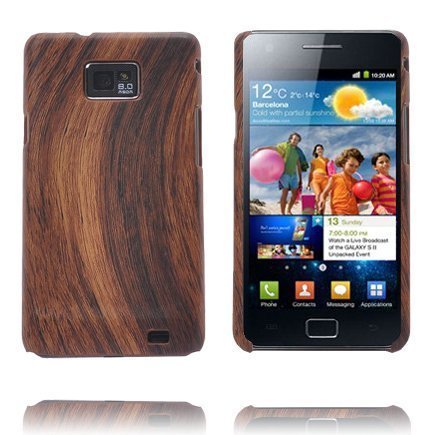 Wood Sarja Tummanruskea Samsung Galaxy S2 Suojakuori