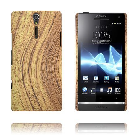 Woody Ruskea Sony Xperia S Suojakuori