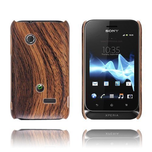 Woody Ruskea Sony Xperia Tipo Suojakuori