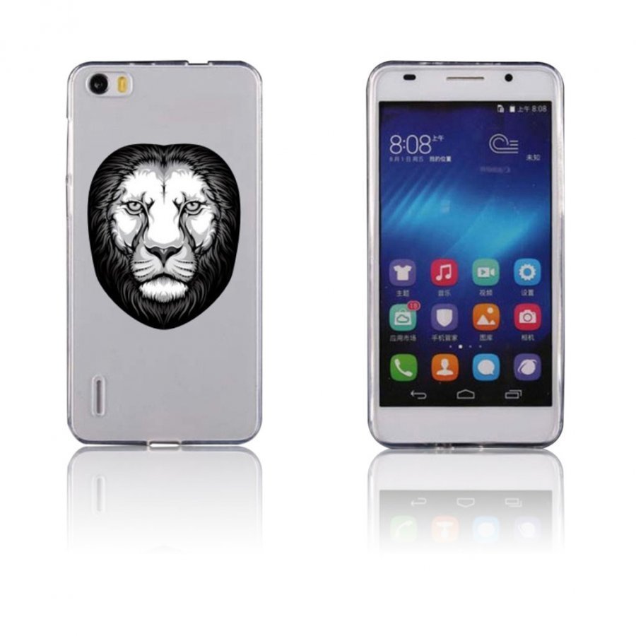 Wulff Erittäin Ohut Tpu Kuori Huawei Honor 6 Puhelimelle Leijona