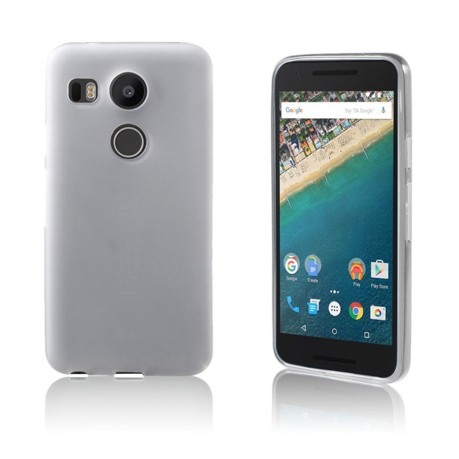 Wulff Google Nexus 5x Matta Joustava Muovikuori Valkoinen