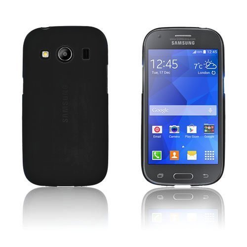 Wulff Matta Tpu Kuori Samsung Galaxy Ace 4 Puhelimeen Musta
