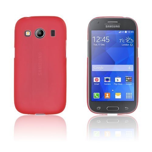 Wulff Matta Tpu Kuori Samsung Galaxy Ace 4 Puhelimeen Punainen