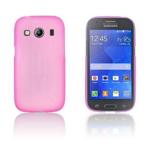 Wulff Matta Tpu Kuori Samsung Galaxy Ace 4 Puhelimeen Rosee