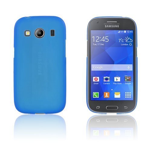 Wulff Matta Tpu Kuori Samsung Galaxy Ace 4 Puhelimeen Sininen