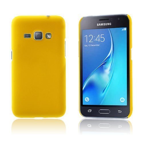 Wulff Samsung Galaxy J1 2016 Muovikuori Keltainen