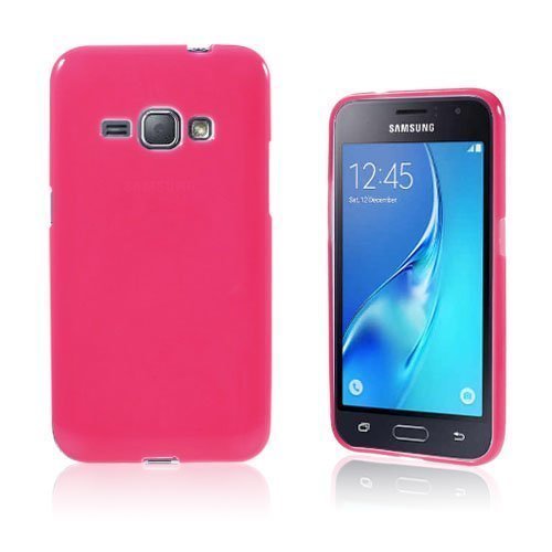 Wulff Samsung Galaxy J1 2016 Tpu Kuori Tumma Pinkki