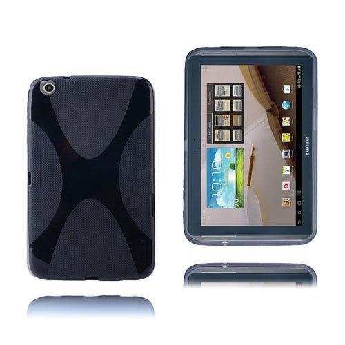 X-Line Musta Läpikuultava Samsung Galaxy Tab 3 Plus 8.0 Suojakuori