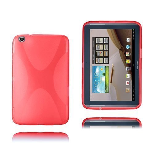 X-Line Punainen Läpikuultava Samsung Galaxy Tab 3 Plus 8.0 Suojakuori