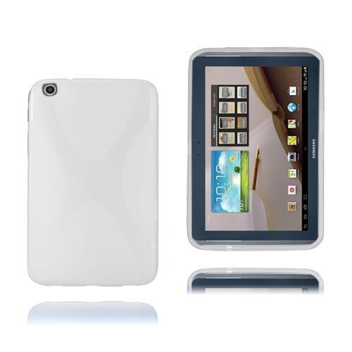 X-Line Valkoinen Läpikuultava Samsung Galaxy Tab 3 Plus 8.0 Suojakuori