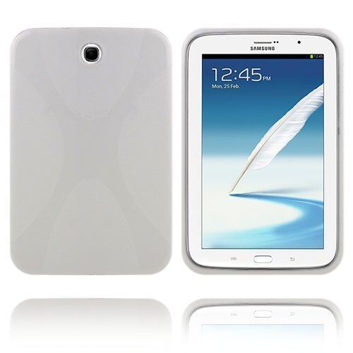 X-Line Valkoinen Samsung Galaxy Note 8.0 Suojakuori