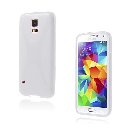 X-Style Valkoinen Samsung Galaxy S5 Suojakuori