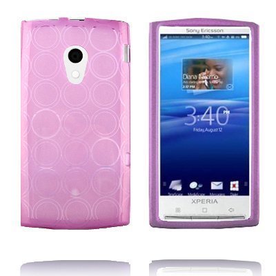 X10 Amazona Violetti Xperia X10 Silikonikuori