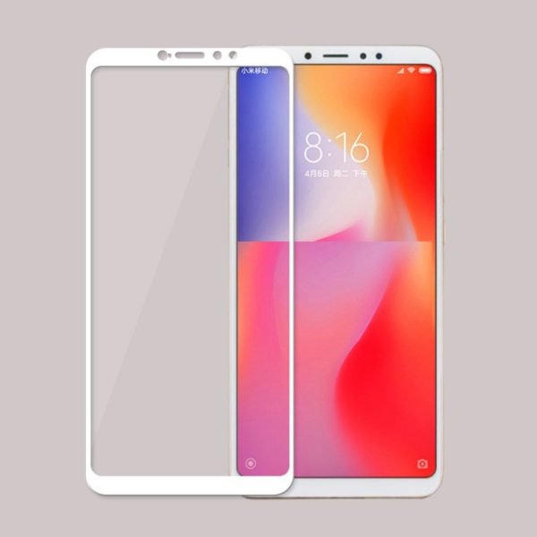 Xiaomi Mi Max 3 Panssarilasi 2.5d Full Cover Valkoinen