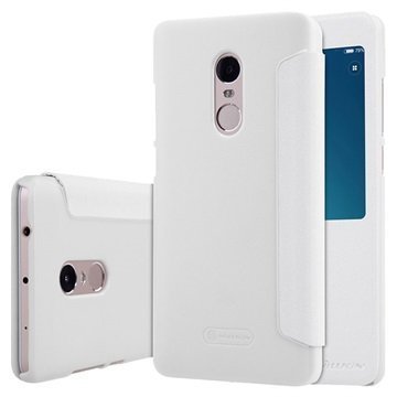 Xiaomi Redmi Note 4 Nillkin Sparkle View Flip Case White