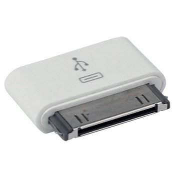Yhteensopiva Micro USB / 30-nastainen Adapteri iPad 3 iPhone 4 / 4S iPod Touch Valkoinen