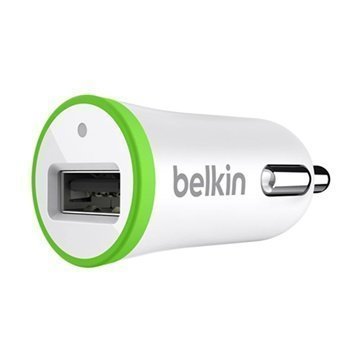 Yleiskäyttöinen Belkin USB Autolaturi Valkoinen