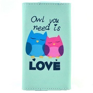 Yleiskäyttöinen Tyylikäs Lompakkokotelo L Owl You Need Is Love